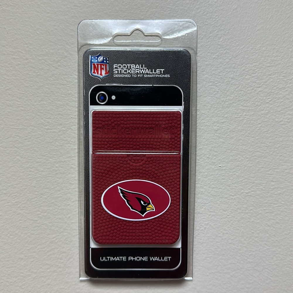 NFL Arizona Cardinals Football Texture Sticker Wallet by GameWear for Smartphone